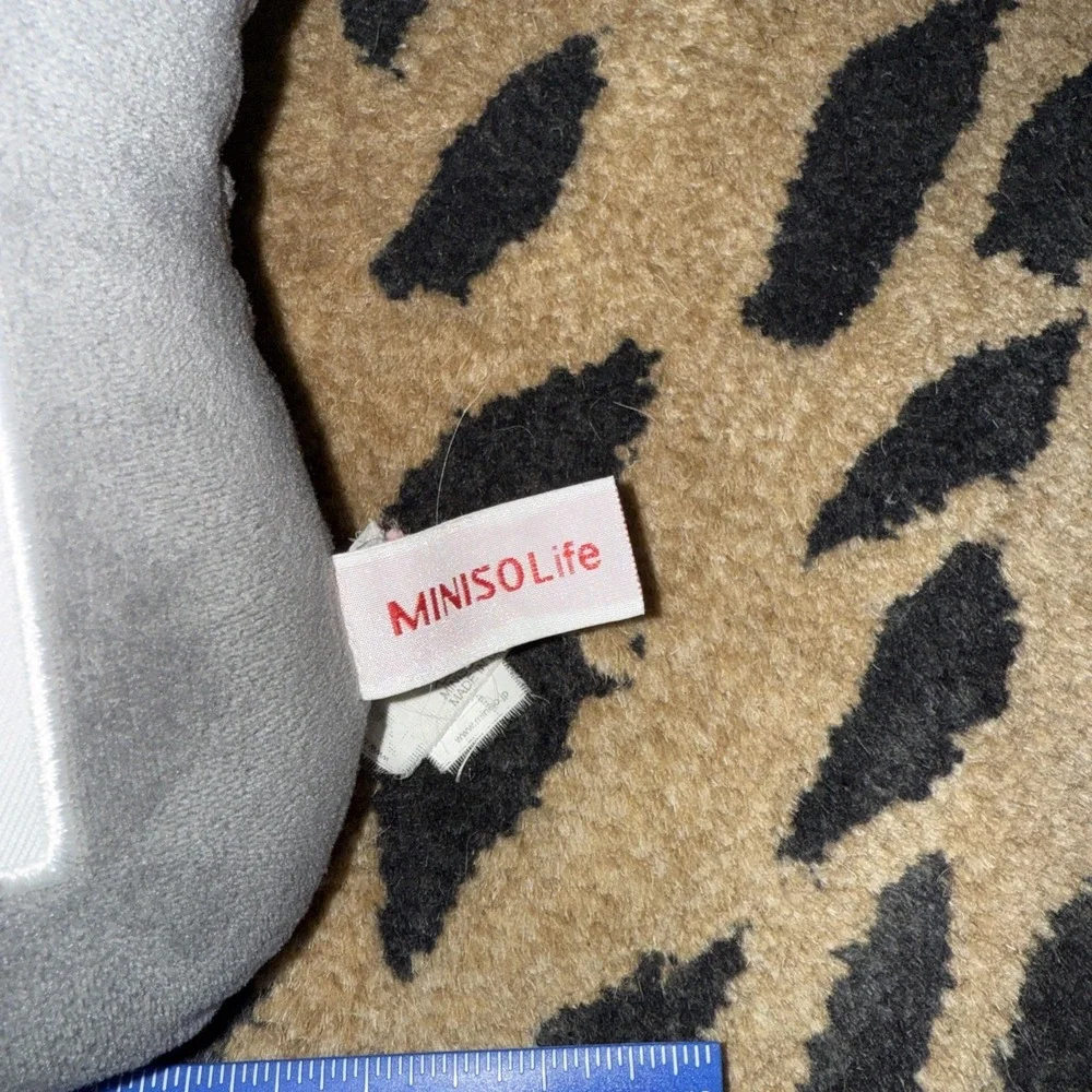 Miniso Life Bowknot Bear Bone Pillow‎ Blue Neck Pillow Handle 4142